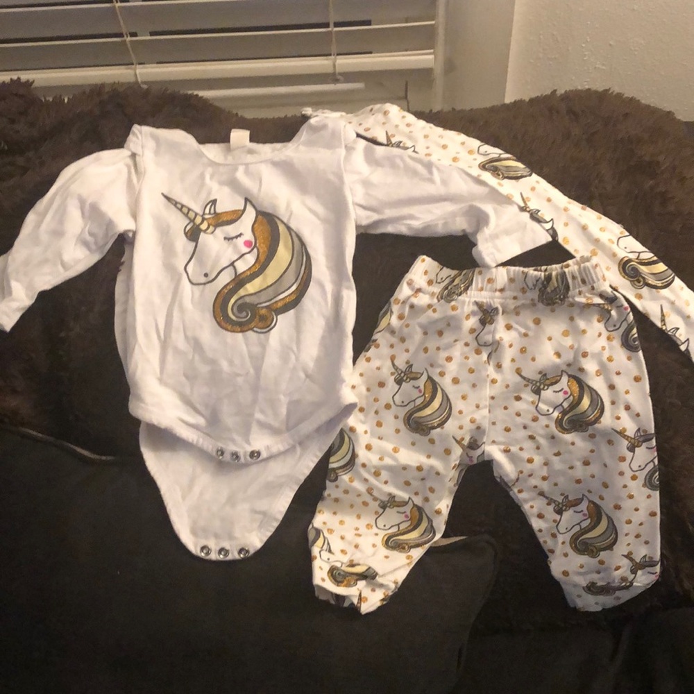 3 pc Unicorn outfit
